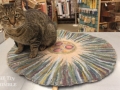 Wet Felted Throw Rug by Sharon Mansfield at The Tin Thimble