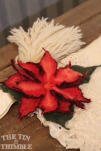 Christmas in July! LEVEL 1: Nuno Felted Poinsettia @ The Tin Thimble | Loomis | California | United States